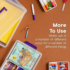 IRIS USA 9 Qt. Plastic Craft Storage Container Bins with Lids, 1 Pack, Small Art & Office Supply Organizer Tote, Sensory Bins & Boxes for Home & University, Latchable, Stackable, Portable, Clear - size: 9 Qt. - 1 Pack, style: STACK & CARRY - 2 Layered