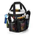 HODRANT 5 Gallon Bucket Organizer with Anti-fall Hooks & Buckle, Car Wash Bucket Caddy with Mesh Pockets, 5 Gallon Cleaning Tools Bag for Home, Auto, Garden & Fishing