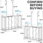 Simple Houseware Over the Cabinet Door Organizer Holder 2 Pack 13.5" Wx4.25 Dx18.5 H and 12.5" Wx3.6 Dx18.5 H Silver - size: 2 Pack