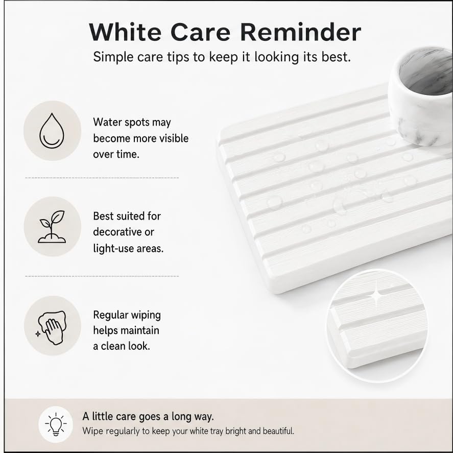 2PCS Water Absorbing Stone Drying Tray Mat for Bathroom Sink & Kitchen Counter Faucet Organizer, Quick Dry Dish Rack Soap Dispenser Sponge Holder, Vanity Sink Caddy Bar Coaster, Ivory White 8“x 4” - color: 2pcs - 8"x 3.8" - Ivory White