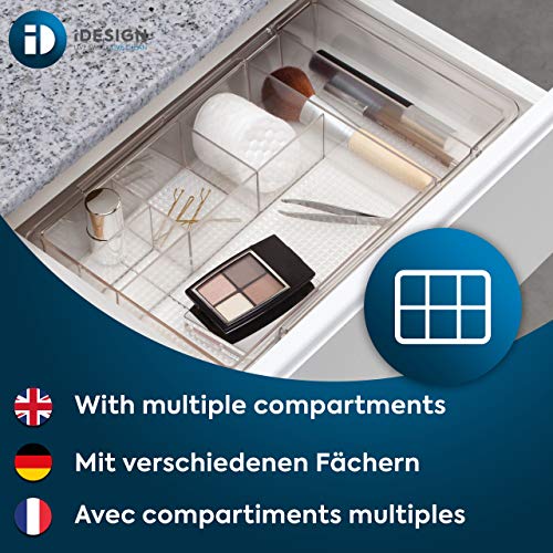 iDesign Expandable Vanity Drawer Organizer, The Clarity Collection – 11.25” to 18.5”, Clear (Pack of 6) - color: Clear, size: Extends up to 18.5 Inches (Pack of 6)