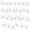 vivinin 15 Pack Shower Caddy Adhesive Replacement, Shower Shelf Adhesive No Drilling, Adhesive Hooks for Showe Caddy, Soap Holder, and Kitchen Racks