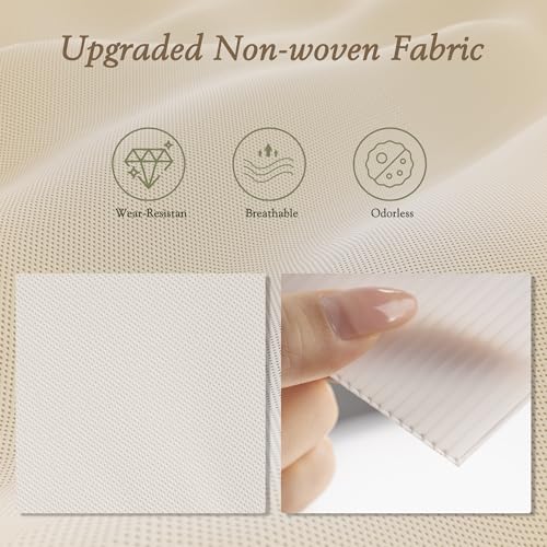 Criusia Drawer Organizer 18-Piece Set, Dresser Organizer for Baby Clothes, Foldable Closet Storage & Drawer Dividers for Underwear, Socks, Nursery (Beige) - color: Beige