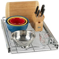 HOLDN’ STORAGE Pull Out Cabinet Organizer, Heavy Duty Caddy w/Lifetime Limited Warranty -14”W x 21”D - Requires At Least 15-1/4” Cabinet Opening, Steel Metal Cabinet Drawers Slide Out, Chrome - size: 14" W x 21" D