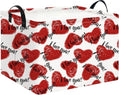 NTAOHAMPER Mothers Day Gifts Love Heart Fabric Storage Basket Empty with Handles, Books Box, Baby Shower Baptism Lovely Storage24L(Love Heart) - color: Love Heart