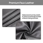 Teniux Remote Control Holder Faux Leather Armrest Organizer with 6 Pockets for recliner couch sofa, Armchair Caddy for Smart Phone, Book, Magazines, Ipad, Remotes (Dark Grey) - color: Dark Grey