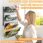 DTUQYX Magnetic Spice Rack for Refrigerator 4 Pack, Extra Long Strong Magnetic Fridge Shelves(14-16.5 inch), Space Saving Spice Organizer 45° Tilt, No Drilling Home Kitchen Laundry Storage Shelves - style: Magnetic Tilt Spice Rack