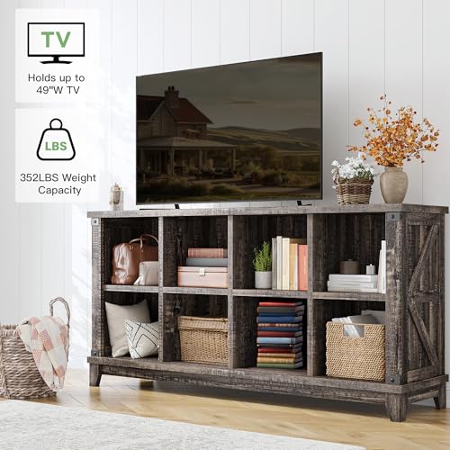 EnHomee 8 Cube Storage Organizer and Shelves, Cube Shelf Bookshelf for Home and Bedroom, Black Oak - color: Black Oak, size: 8 cube