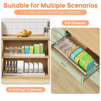 Nigelia Pots and Pans Organizer for Under Cabinet 22" Expandable Food Storage Container Lid Organizers with 10 Adjustable Dividers Pot and Pan Lid Holders Rack Inside Cabinet&Kitchen Countertop(White) - size: 1 Pack