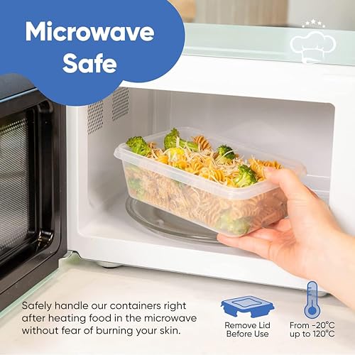 Chef's Path 28 Piece Airtight Food Storage Containers with Easy Snap Lids, 14 Containers and Lids, Stackable Kitchen and Pantry Canisters for Coffee, Meal Prep and Food Storage -Transparent - color: Pack of 14