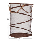 Household Essentials Pop-Up Mesh Laundry Hamper, Brown - color: Brown