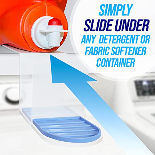 Simplation [2 Pack] Laundry Detergent Cup Holder, Detergent Drip Catcher (Upgraded Drip Tray), No More Mess or Leaks, Slide_Style - style: Slide Style