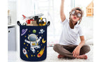 ESSME Kids Laundry Basket,Space Hamper Collapsible Canvas Waterproof Storage Bin for Boys, Nursery Hamper,Gift Baskets,toy bins(Astronaut) - color: Astronaut