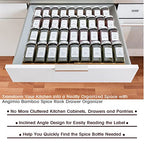 Bamboo Spice Rack Drawer Organizer - 8 Piece Set - 8" or 16" Wide - size: 16"