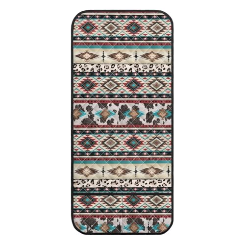 Aztec Tribal Geometry Leopard Print Couch Arm Cover Recliner Arm Rest Covers Washable Sofa Armchair Protector for Pet Dog Cats Easy to Install - color: Aztec Tribal Geometry Leopard