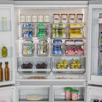 2 Pack Soda Can Dispenser for Refrigerator,Adjustable Width Soda Can Organizer,Stackable Drink Organizer for Fridge,Pantry,Cabinet,Soda Holder for Refrigerator