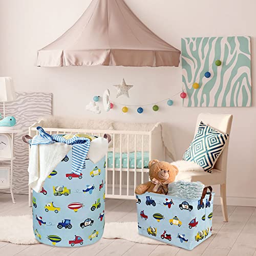Kids Laundry Basket,Boys Toy Storage Bin,Baby Dirty Clothes Hamper,Nursery Hamper for Bedroom,Gift Baskets(Car) - color: Car