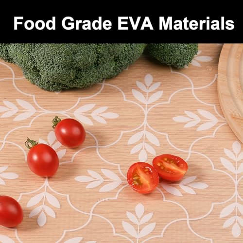 Cooyes Drawer and Shelf Liner, Non-Adhesive Shelf Liners for Kitchen Cabinets, Thick Strong Grip Mats for Desk, Shelves, Bathroom Drawers, Fridge, Cabinet Protection（17.5" W x 360" L） - color: Aclear, size: 17.7"W x 360"L
