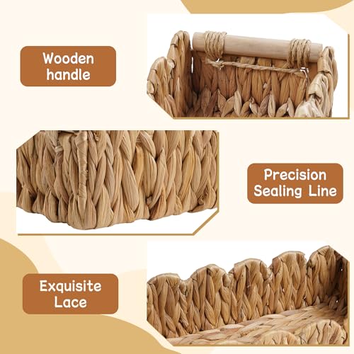 Toilet Paper Storage Basket Bathroom Counter Organizer Wicker Baskets for Organizing Cute Basket for Bedroom Nursery Room Kitchen Bathroom Decor -Natural - color: Natural