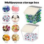 Rainmae 2 Pack Laundry Pods Container with Lids Wall-Mounted Dishwasher Pods Holder for Powder Dryer Balls and Scent Booster Beads Space Saving Plastic Storage Container for Laundry Room Organization