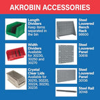 Akro-Mils 30224 AkroBins Plastic Storage Bins, Space-Saving Stackable Bins for Garage, Pantry, Craft Organization, 11" L x 4" W x 4" H, Stone, 12-Pack - color: Stone
