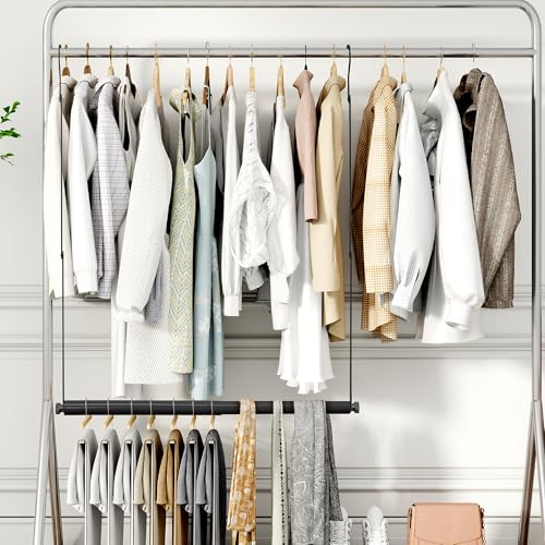 STORAGE MANIAC Adjustable Closet Rod Extender, Heavy Duty Space-Saving Clothes Hanging Bar, Double Rod Organizer, Black, 1 Pack - style: 1 Pack Black