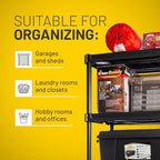 Plano 5-Shelf Plastic Storage Shelves, 73” x 36” x 18”, 750lb Capacity, Pantry, Office, Closet and Garage Shelves, Easy to Assemble, Durable Plastic Shelving Unit - size: 5-Shelf 750lb