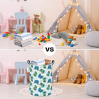 FANKANG Storage Basket, Nursery Hamper Canvas Laundry Basket Foldable with Waterproof PE Coating Large Storage Baskets for Kids Boys and Girls, Office, Bedroom, Clothes,Toys(Game) - color: Game
