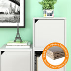 Way Basics Closet Organizer and Storage - Modular Connect Door Cube (Tool-free Assembly),11.2"D x 11.2"W x 12.6"H, White - color: White