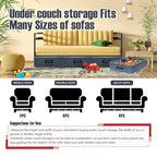 Under Couch Storage, 2 Pack Under Bed Containers, Foldable Under Sofa Storage keeps things out, Under Couch Storage Box for Toys, Blocks, Puzzles, Plush Dolls, Books (23.62 * 15.75 * 5.51in) - size: 23.62*15.75*5.51in