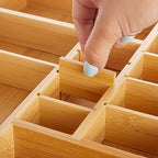 Juvale Drawer Organizer Tray - 8-Slot Drawer Divider for Utensils - Versatile Silverware Holder - Desk Tray for Office Supplies - 14 x 10 x 2 in, Brown, Bamboo (Pack of 2) - size: 14" x 10" x 2" inches (Pack of 2)