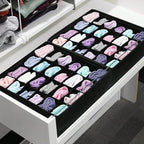 Socks Underwear Storage Box - 24 - Grid Foldable Drawer Organizer for Closet Space Saving, Black