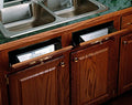 Rev-A-Shelf - 6541-13-52 - 13 in. Stainless Tip Out Sink Front Tray - size: 1.7" x 13" x 3"