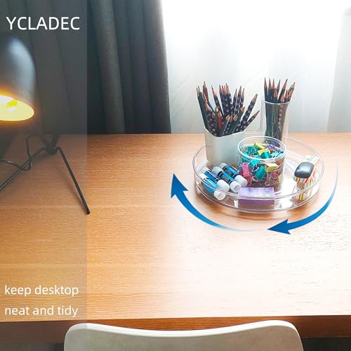 4 Pack Lazy Susan 9.2" Inch Turntable Organizer Pantry Organization and Storage Container Bins Spice Rack Cabinet Rotating Condiment for Pantry Kitchen Vanity Bathroom Jewelry Holder Clear - size: 9.25 inch 4Pack
