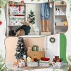 4 Pack Christmas Storage Bin Collapsible Large Christmas Storage Baskets for Gifts Xmas Tree Canvas Laundry Basket Foldable Box with Handle for Office Home Bedroom Clothes Toys Holiday Decor - style: Neutral Wind