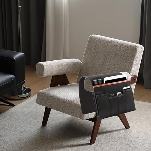 Multifunctional Sofa Organizer - Non Slip Armrest Storage Bag, Convenient Couch Pocket for Remote, Phone, and Accessories, Sturdy Design, Best for Recliner, Home, Use - color: Black