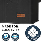 Simple Houseware Double Laundry Hamper with Lid and Removable Bags, Black - color: Black