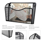 Gawerk 6 Pack Wall File Organizer, Mesh Wall File Pocket Mail Organizer Hanging Metal Vertical Wall Mounted File Holder for Office/Home - size: 6 Pack Wall Mounted