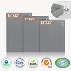 BALEINE 34''×22'' Under Sink Mat, Waterproof Food Grade Silicone Undersink Mat, Cabinet Shelf Drip Tray, Under Sink Liner for Kitchen, Bathroom (Charcoal) - color: Charcoal