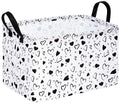 MAIZMZ Girls Empty Gift Basket Heart Print Storage Cube for Women, Closet Shelf Organizer Bins with Handles Nursery hamper Kids Toys Books Box Room Deco - color: Grey love