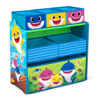 Baby Shark Design & Store 6 Bin Toy Storage Organizer by Delta Children - color: Baby Shark