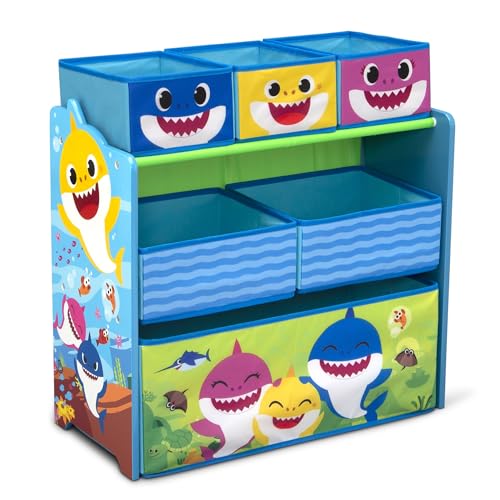 Baby Shark Design & Store 6 Bin Toy Storage Organizer by Delta Children - color: Baby Shark