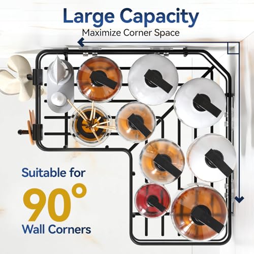 YASONIC Corner Shower Caddy, 5-Pack Adhesive Rustproof Stainless Steel Shower Organizer with Soap Holder, No Drilling Shower Shelf for Inside Shower, Dorm, Renters, Black - color: Black, size: 5Pack