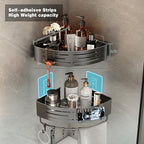 Voldra 2 Pack Corner Shower Shelves, Aluminum Stick On Showers Organizer, Modern Style, Triangular Corner Shelf, No Drilling Required - style: Adhesive Strip Triangle-2 Pack