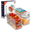 ClearSpace Plastic Pantry Organization and Food Storage Bin – Great Kitchen Storage – Fridge Organizer Bins – 4 Pack - size: 4 Pack