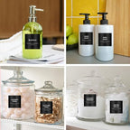 HVSWLY Minimalist Laundry Room Labels，30 Matte Waterproof Labels for Jars Spray Bottles and Detergent Dispensers, Preprinted Laundry Room Organization Labels Set(Black), Large, TCD-87