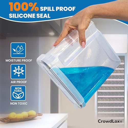 Cereal Storage Containers 4L Food Grade and BPA Free Sets with Lids Kitchen Storage & Organisation Food Containers Large Kitchen Organiser for Cornflakes (Single Unit)