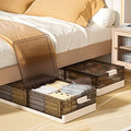 Under Bed Storage Containers, Stackable Under Bed Rolling Storage Plastic Containers, 11.5Gal Storage Bins with Wheels, Multi-purpose Storage Bins with Lids for Clothes, Shoes, And Duvets - size: 11.5Gal - 2 Pack