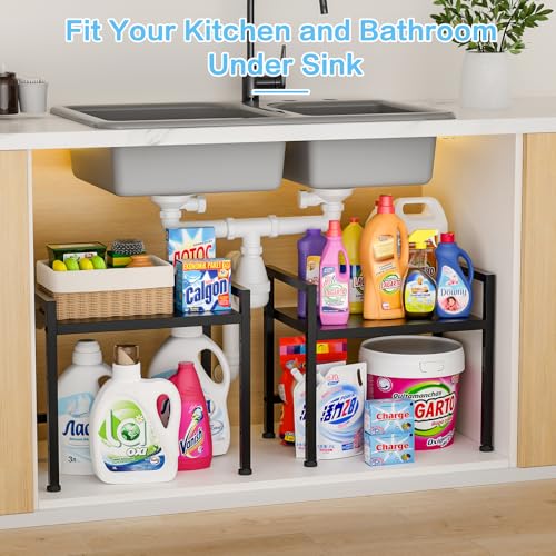 17.3 Inches Metal Storage Shelves,150LBS Heavy Duty Shelving Units and Storage For Small Appliance,Adjustable Utility Storage and Organization Shelf Rack For Kitchen Cabinet Closet Under Sink Pantry - size: 1 Tier：11.8"D x 17.3"W x 15.9"H