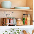 Pull Out Cabinet Organizer for Spices, Cans - Heavy Duty with Lifetime Limited Warranty- Pull Out Spice Rack- Cabinet Pull Out Shelf for Cans,Dishes, Etc, 6-1/2 "W x 10-1/2"D x 2-3/4”H, Chrome - size: 6.5 Inch - Single